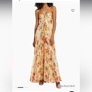 A.L.C. Moria Satin Pleated Dress